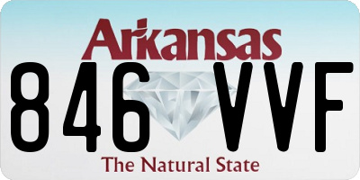 AR license plate 846VVF