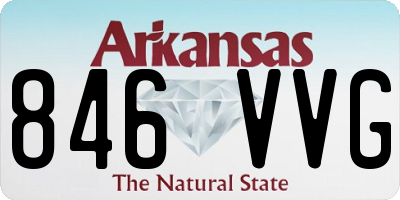 AR license plate 846VVG