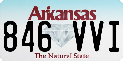 AR license plate 846VVI