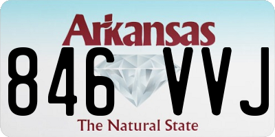 AR license plate 846VVJ