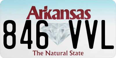 AR license plate 846VVL