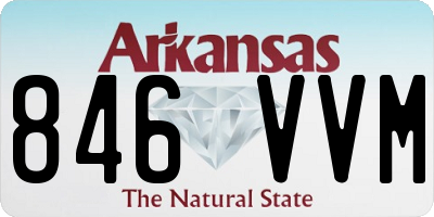 AR license plate 846VVM