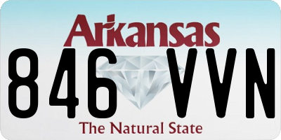 AR license plate 846VVN