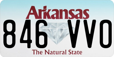 AR license plate 846VVO
