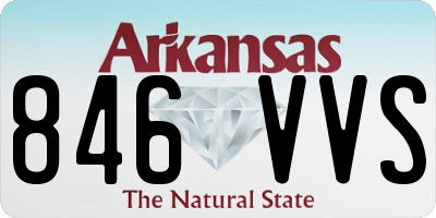 AR license plate 846VVS