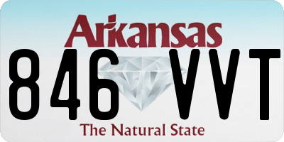 AR license plate 846VVT