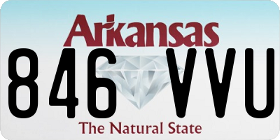 AR license plate 846VVU