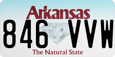 AR license plate 846VVW