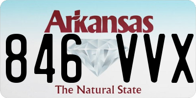 AR license plate 846VVX