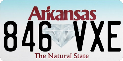 AR license plate 846VXE