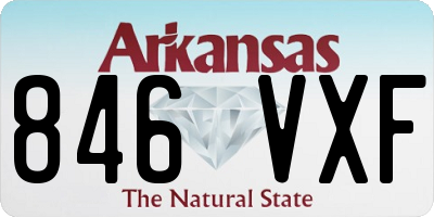 AR license plate 846VXF