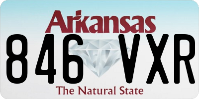 AR license plate 846VXR