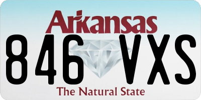 AR license plate 846VXS