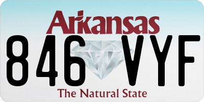 AR license plate 846VYF