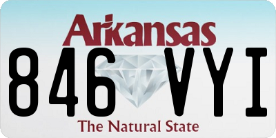 AR license plate 846VYI