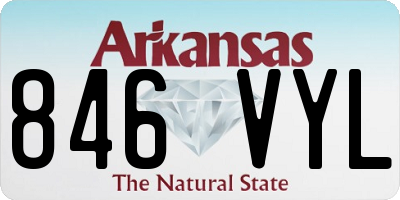 AR license plate 846VYL