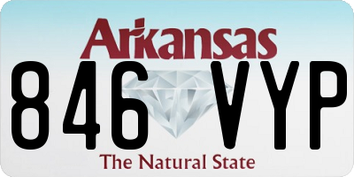 AR license plate 846VYP