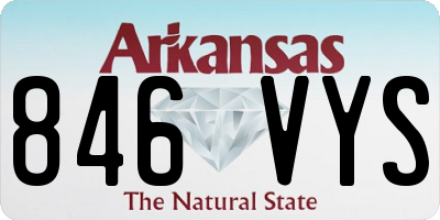 AR license plate 846VYS
