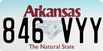 AR license plate 846VYY