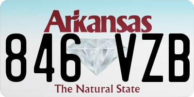 AR license plate 846VZB