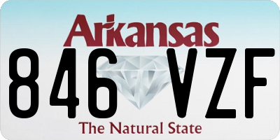 AR license plate 846VZF