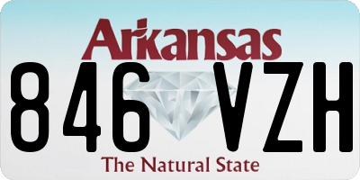 AR license plate 846VZH
