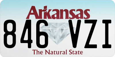 AR license plate 846VZI