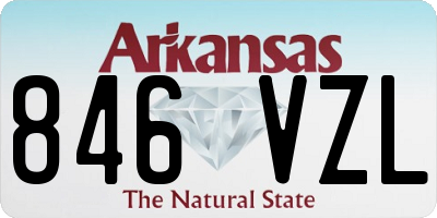 AR license plate 846VZL