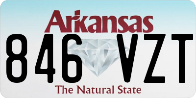AR license plate 846VZT