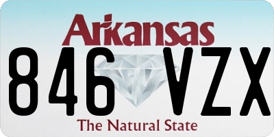 AR license plate 846VZX