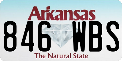 AR license plate 846WBS