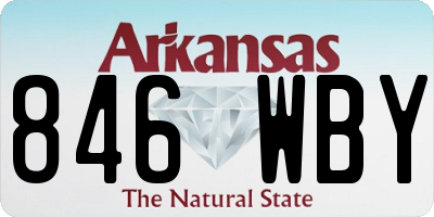 AR license plate 846WBY