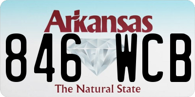 AR license plate 846WCB