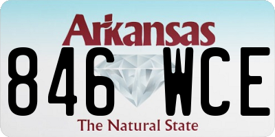 AR license plate 846WCE