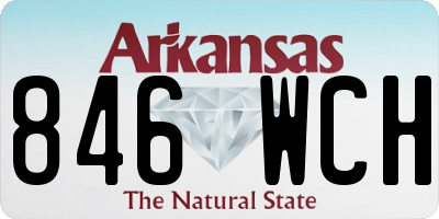 AR license plate 846WCH