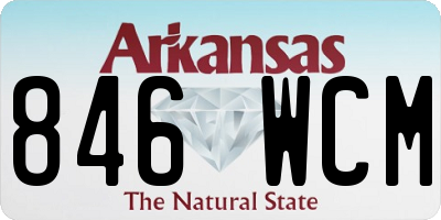 AR license plate 846WCM