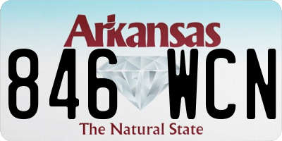 AR license plate 846WCN