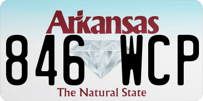 AR license plate 846WCP