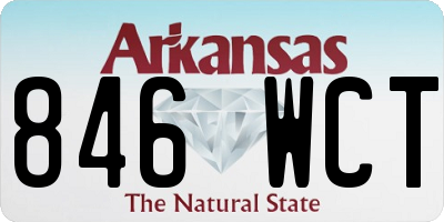 AR license plate 846WCT