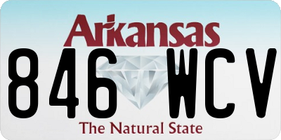 AR license plate 846WCV