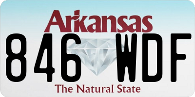 AR license plate 846WDF