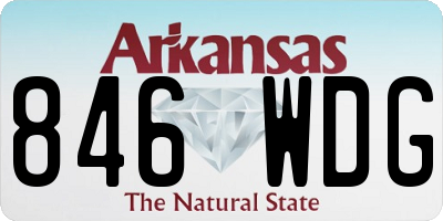 AR license plate 846WDG