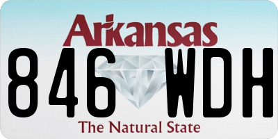 AR license plate 846WDH