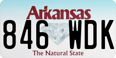AR license plate 846WDK