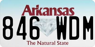 AR license plate 846WDM