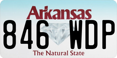 AR license plate 846WDP