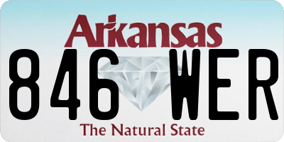AR license plate 846WER