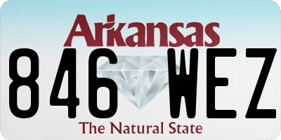 AR license plate 846WEZ