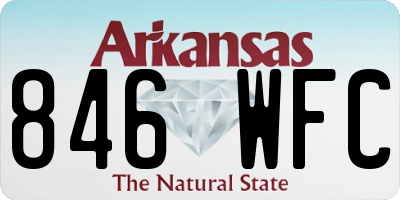 AR license plate 846WFC