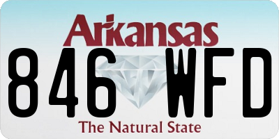 AR license plate 846WFD